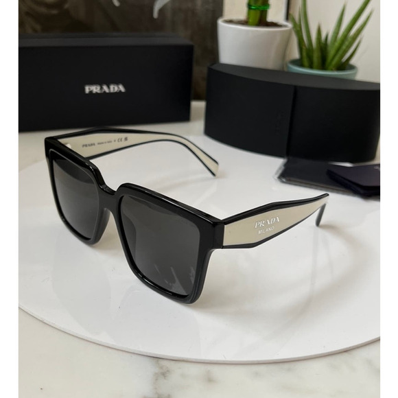 NEW Prada PR24ZS Sunglasses in Black White main image 8